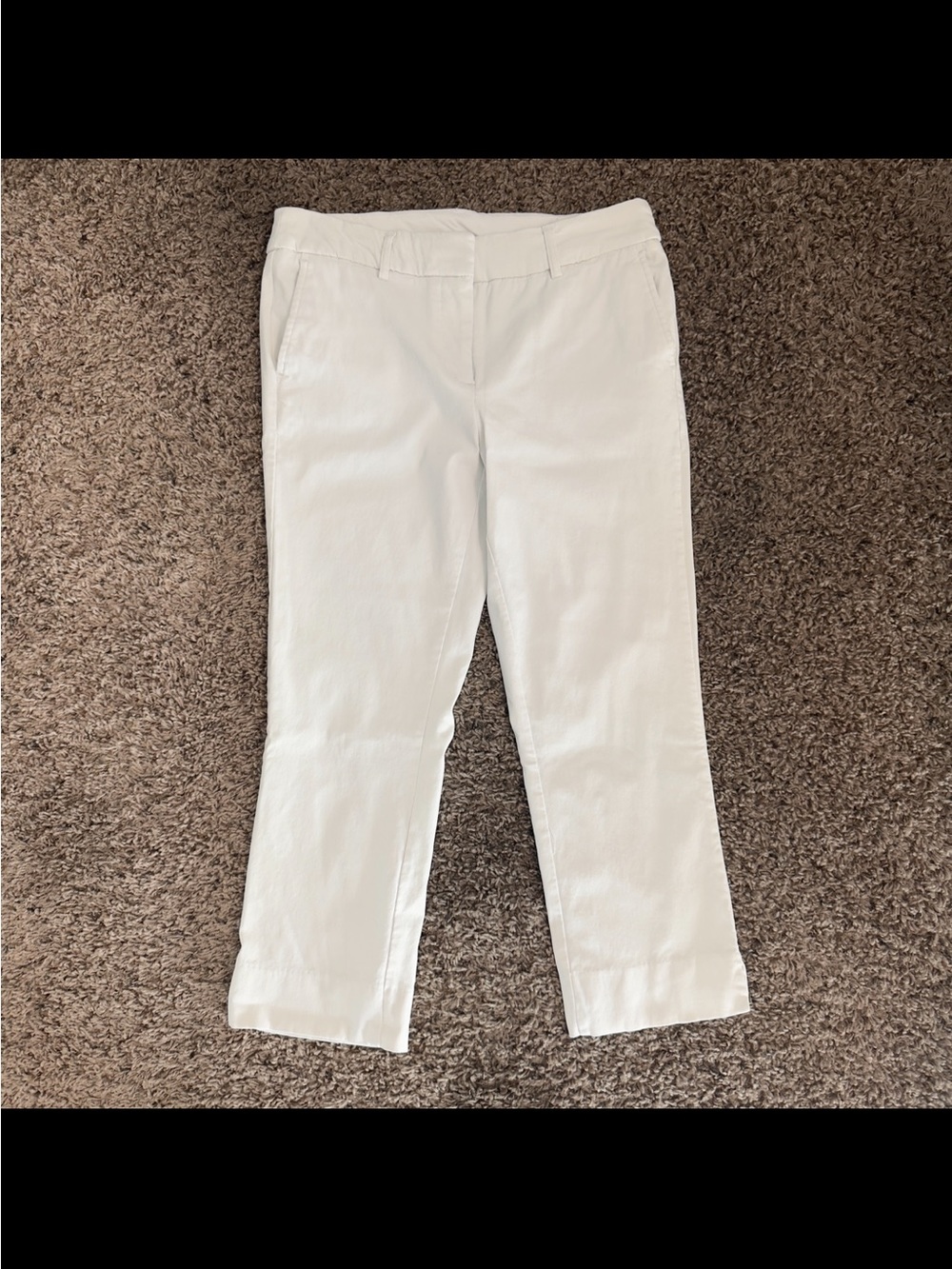 White Capri Trousers